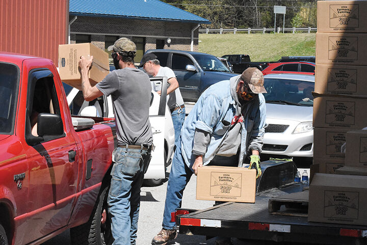 Allen FD holds weekly food giveaway